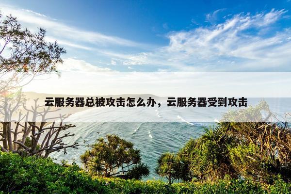 云服务器总被攻击怎么办，云服务器受到攻击