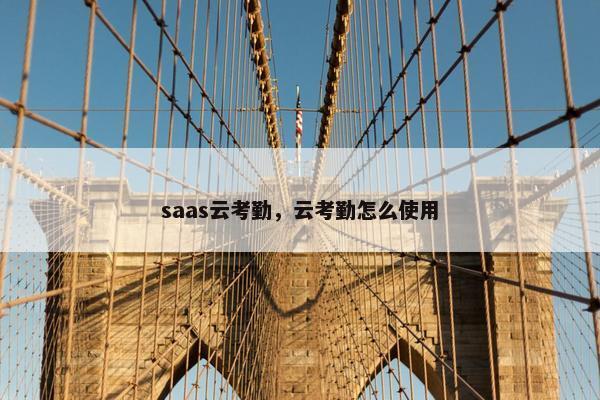 saas云考勤，云考勤怎么使用