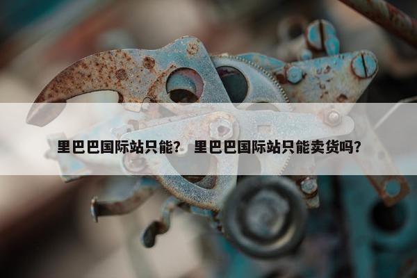 里巴巴国际站只能？ 里巴巴国际站只能卖货吗？
