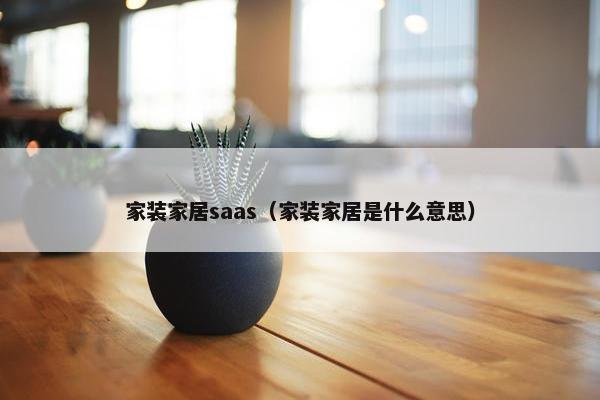家装家居saas（家装家居是什么意思）