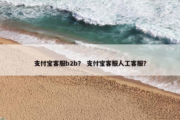 支付宝客服b2b？ 支付宝客服人工客服？