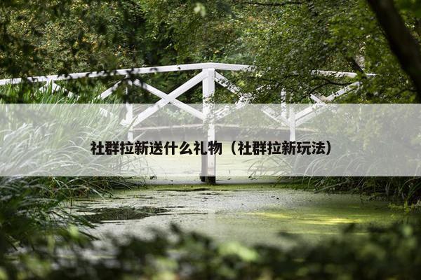 社群拉新送什么礼物（社群拉新玩法）