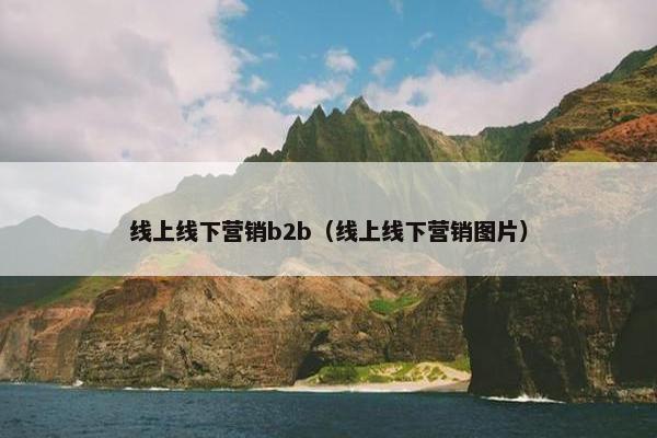 线上线下营销b2b（线上线下营销图片）