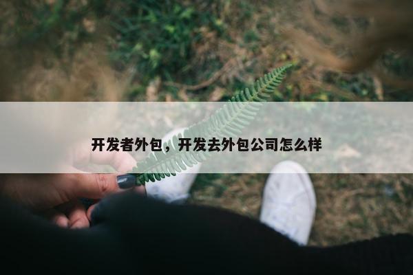 开发者外包，开发去外包公司怎么样
