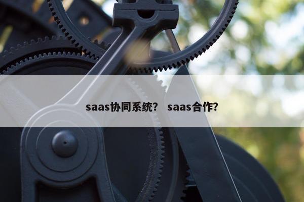 saas协同系统？ saas合作？
