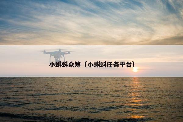 小蝌蚪众筹（小蝌蚪任务平台）