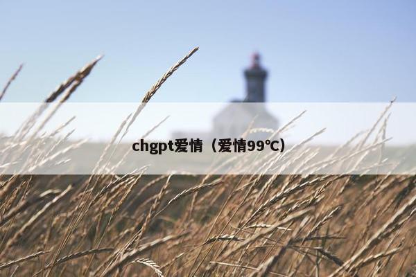 chgpt爱情（爱情99℃）
