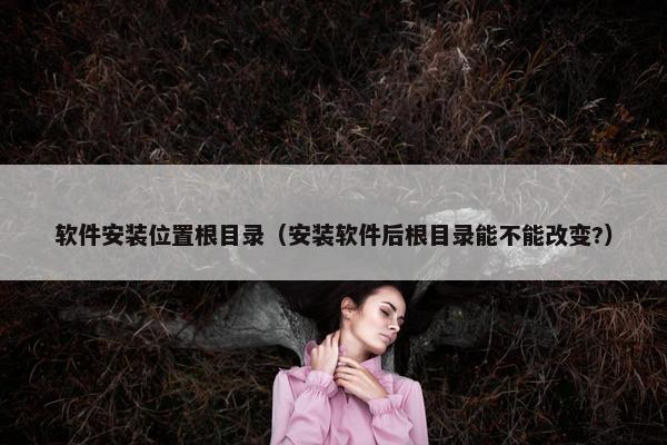 软件安装位置根目录（安装软件后根目录能不能改变?）