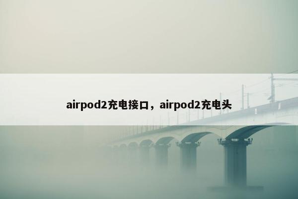 airpod2充电接口，airpod2充电头