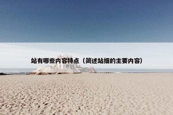 站有哪些内容特点（简述站细的主要内容）
