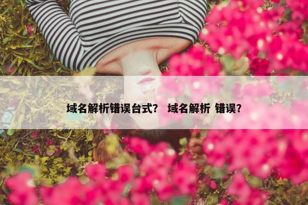 域名解析错误台式？ 域名解析 错误？