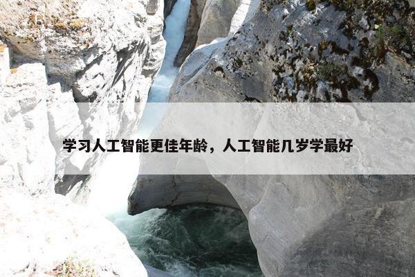 学习人工智能更佳年龄，人工智能几岁学最好
