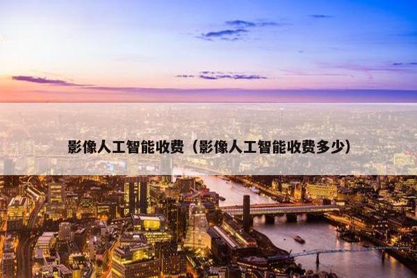 影像人工智能收费（影像人工智能收费多少）