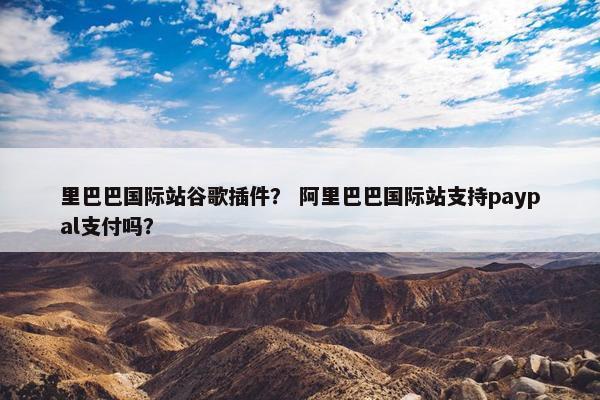 里巴巴国际站谷歌插件？ 阿里巴巴国际站支持paypal支付吗？