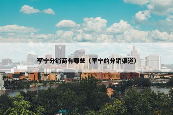 李宁分销商有哪些（李宁的分销渠道）