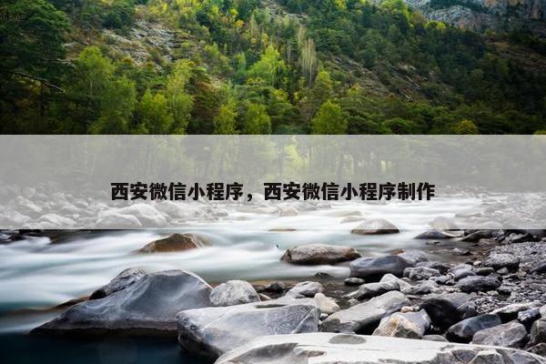 西安微信小程序，西安微信小程序制作