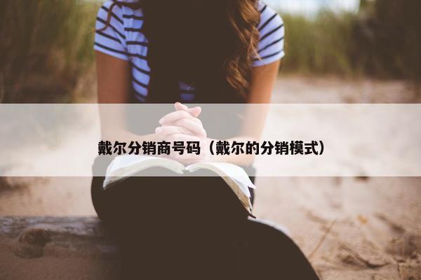 戴尔分销商号码（戴尔的分销模式）