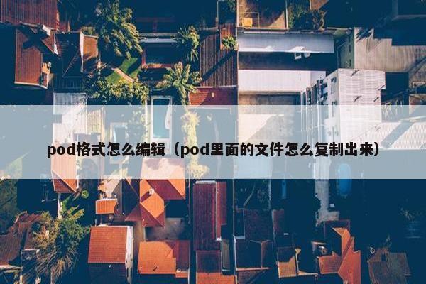 pod格式怎么编辑（pod里面的文件怎么复制出来）