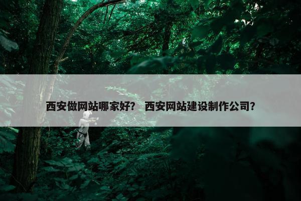 西安做网站哪家好？ 西安网站建设制作公司？