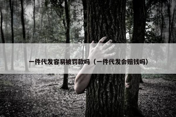 一件代发容易被罚款吗（一件代发会赔钱吗）