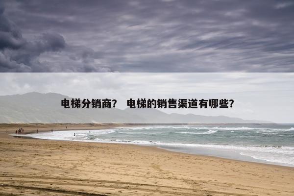 电梯分销商？ 电梯的销售渠道有哪些？