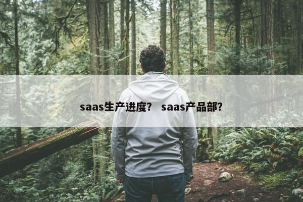 saas生产进度？ saas产品部？