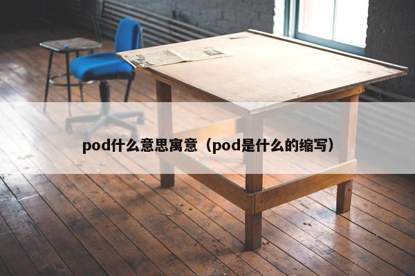 pod什么意思寓意（pod是什么的缩写）