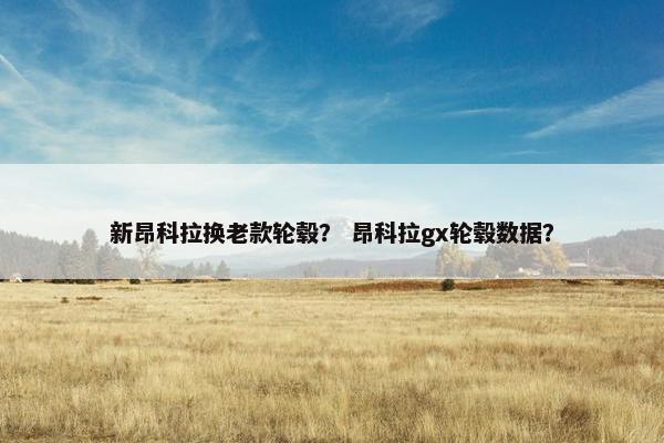 新昂科拉换老款轮毂？ 昂科拉gx轮毂数据？
