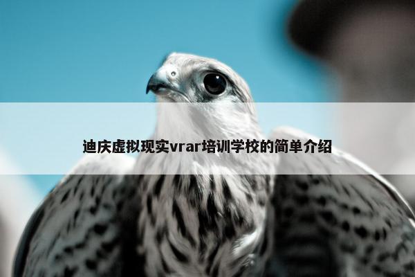 迪庆虚拟现实vrar培训学校的简单介绍