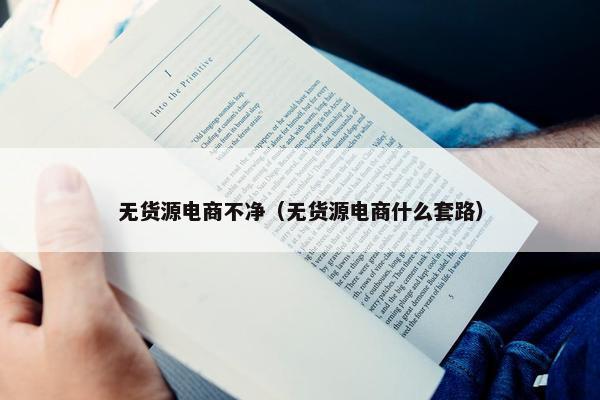 无货源电商不净（无货源电商什么套路）