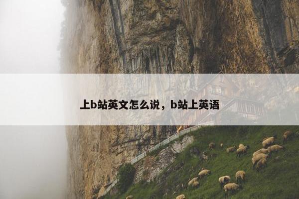 上b站英文怎么说，b站上英语