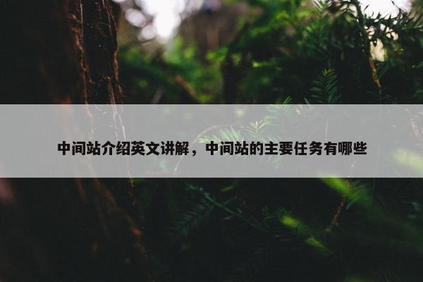 中间站介绍英文讲解，中间站的主要任务有哪些
