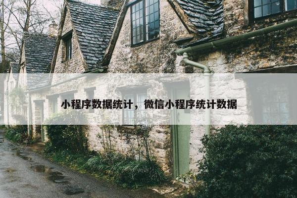 小程序数据统计，微信小程序统计数据