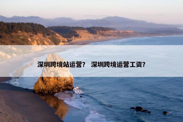 深圳跨境站运营？ 深圳跨境运营工资？