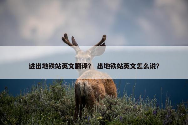 进出地铁站英文翻译？ 出地铁站英文怎么说？