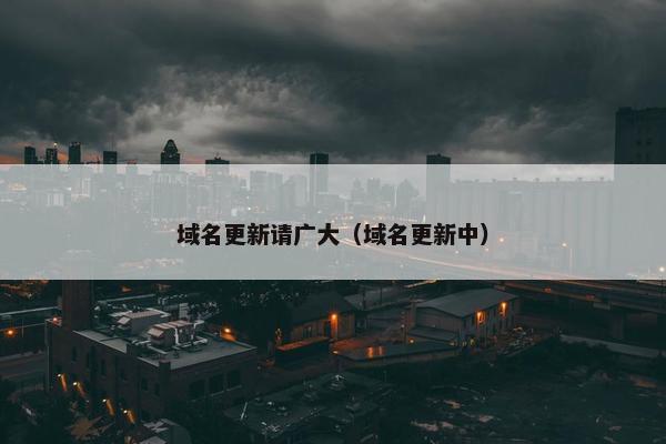 域名更新请广大（域名更新中）