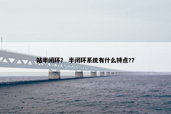 站半闭环？ 半闭环系统有什么特点?？