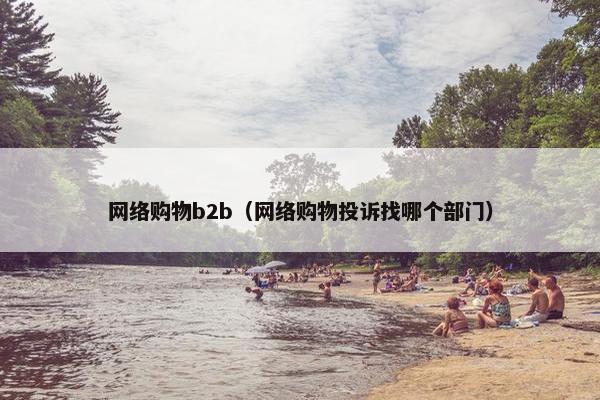 网络购物b2b（网络购物投诉找哪个部门）