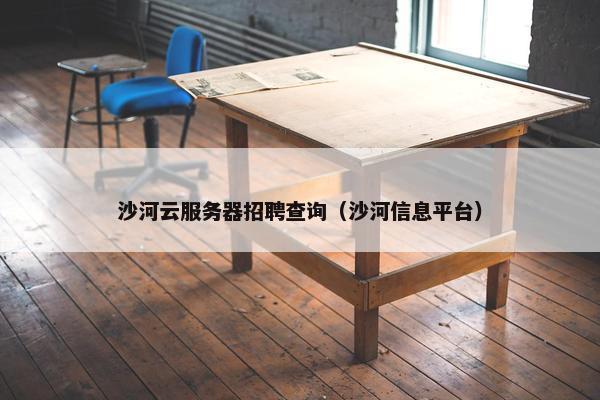 沙河云服务器招聘查询（沙河信息平台）