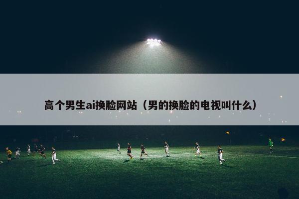 高个男生ai换脸网站（男的换脸的电视叫什么）