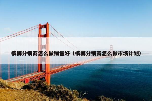 槟榔分销商怎么做销售好（槟榔分销商怎么做市场计划）