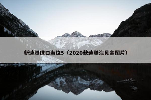 新速腾进口海拉5（2020款速腾海贝金图片）
