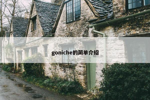 goniche的简单介绍