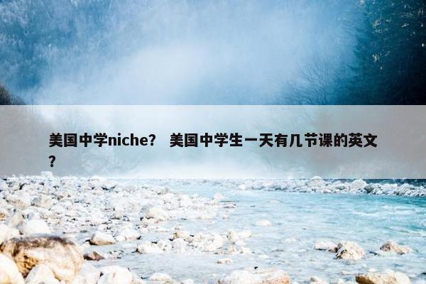 美国中学niche？ 美国中学生一天有几节课的英文？