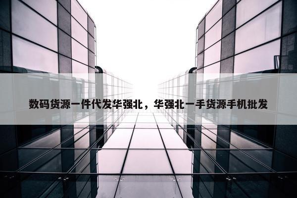 数码货源一件代发华强北，华强北一手货源手机批发
