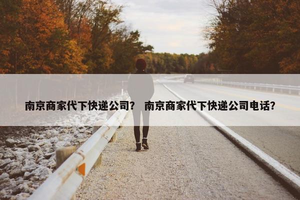 南京商家代下快递公司？ 南京商家代下快递公司电话？