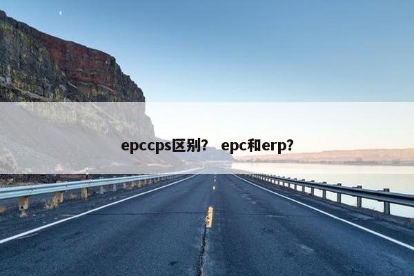 epccps区别？ epc和erp？