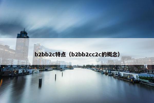 b2bb2c特点（b2bb2cc2c的概念）
