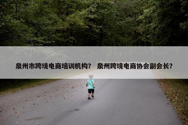 泉州市跨境电商培训机构？ 泉州跨境电商协会副会长？