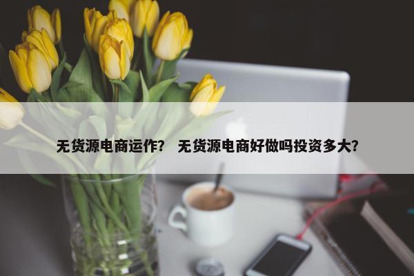 无货源电商运作？ 无货源电商好做吗投资多大？
